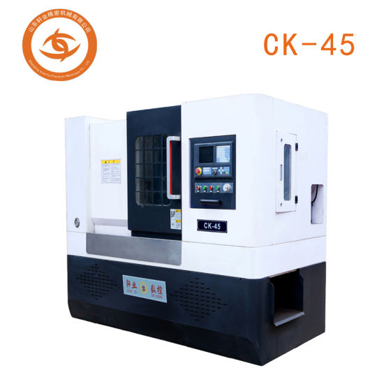 来自中国的用于切削钻孔和铣削的自动经济型车床加工机床斜床75度数控车床
